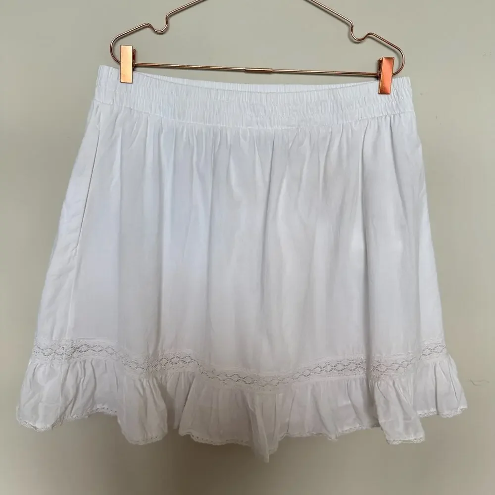 Torrid Womens Cottage Coquette Mini Skirt Size 1 Plus Mini Milkmade Romantic - Picture 7 of 7